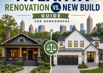 renovation vs new build illustration for Atlanta Renovation vs. New Build Guide for Homeowners