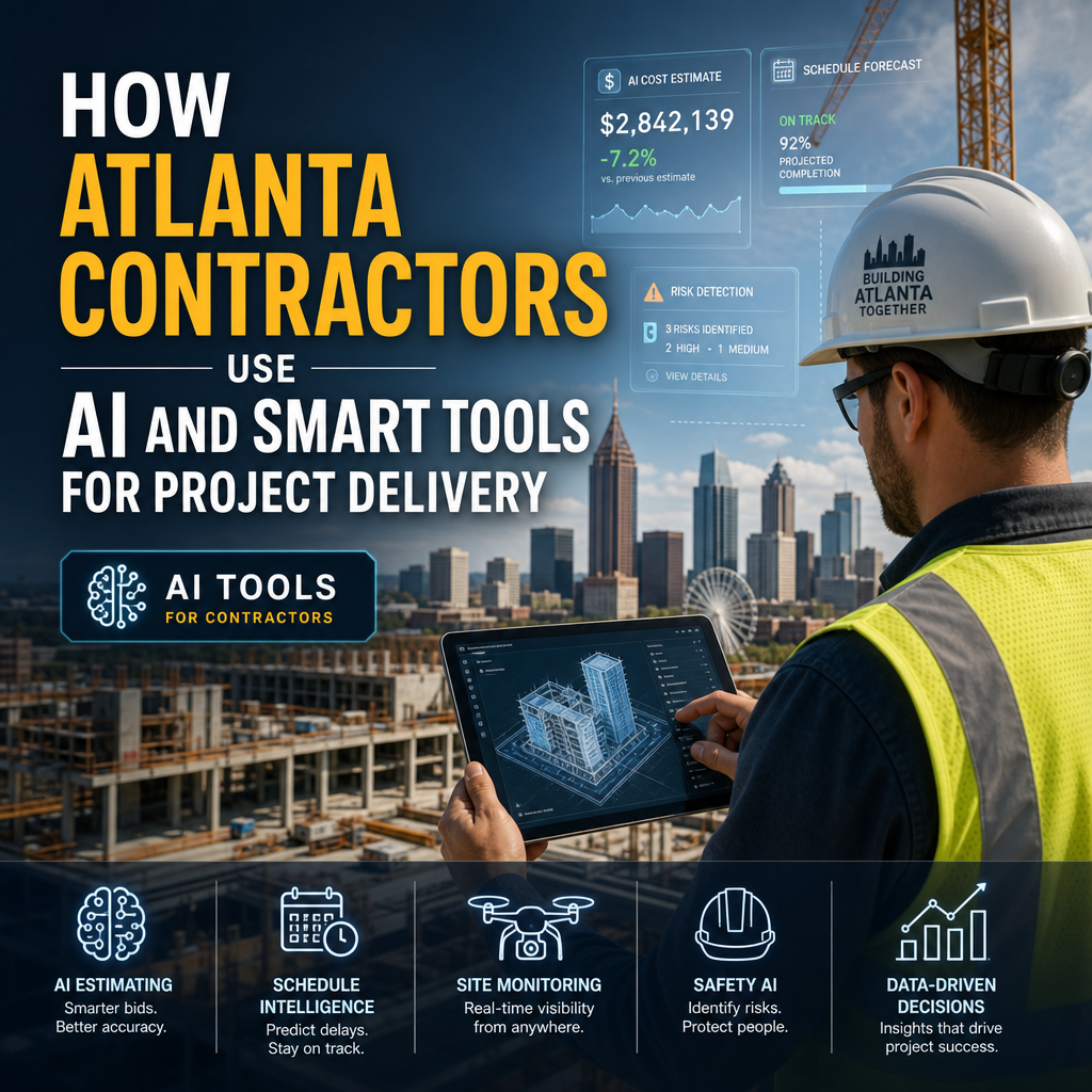 AI tools for contractors illustration for How Atlanta Contractors Use AI and Smart Tools for Project Delivery