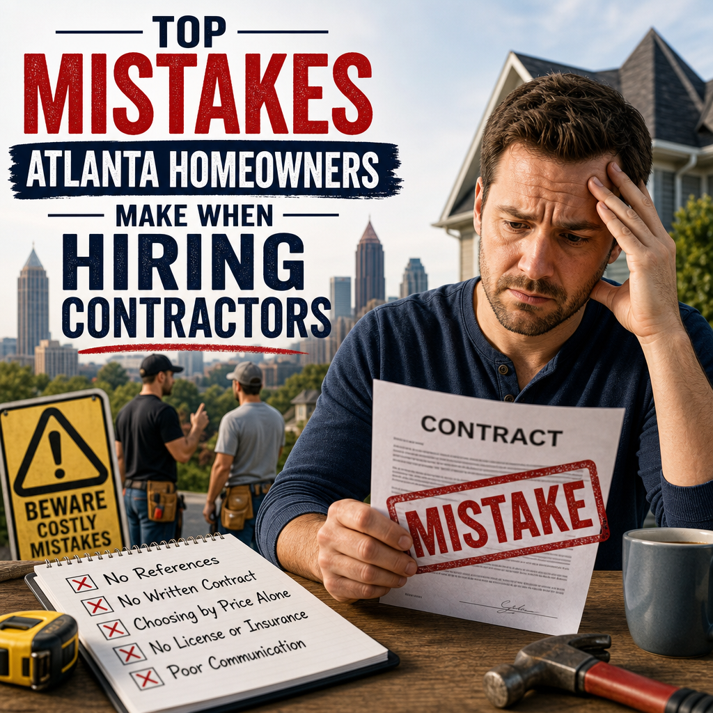 Atlanta homeowners hiring contractors: no references and poor communication (Incomplete: max_output_tokens)
